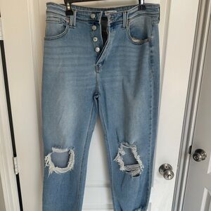 Artemis Vintage High Rise Distressed Jeans - size 30